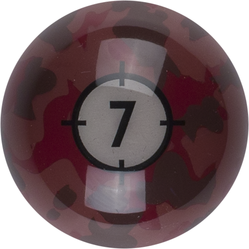 RBCAM_07 Aramith Camouflage Replacement Ball – #7 | Golden Break Billiards
